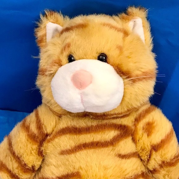 Build A Bear Orange Striped Tabby Cat Plush Stuffed Toy 16 inches, Sound Works! - Picture 3 of 10